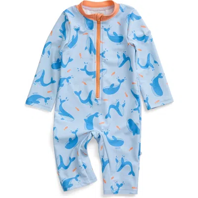 Mori Kids'  Sun Safe Suit In Blue