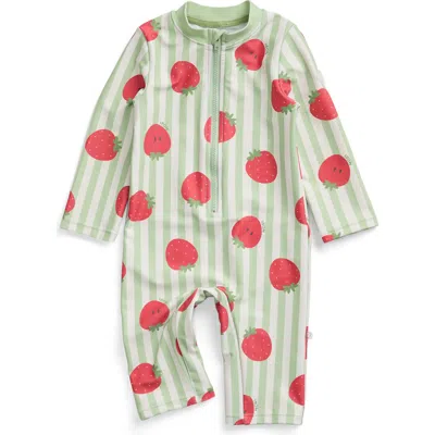 Mori Kids'  Sun Safe Suit In Green