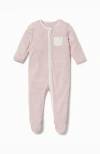 Mori Babies'  Two Way Zip-up Sleepsuit In Pink