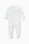 Mori Babies'  Two Way Zip-up Sleepsuit In Neutral