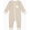 Mori Kids'  Two Way Zip-up Romper In Neutral
