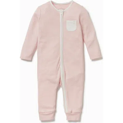 Mori Kids'  Two Way Zip-up Romper In Pink