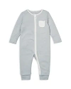 Mori Unisex Clever Zip Coverall - Baby In Blue Stripe