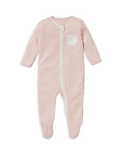 Mori Unisex Clever Zip Coverall - Baby In Pink