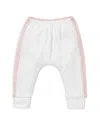 Mori Unisex Color Blocked Stripe Yoga Pants - Baby, Little Kid In Blush