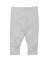 Mori Unisex Everyday Stripe Leggings - Baby In Gray Marl