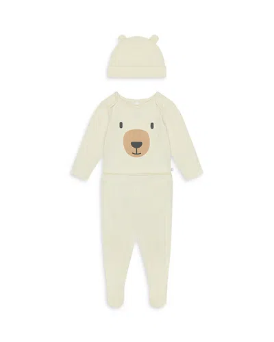 Mori Unisex Little Bear Bodysuit And Leggings Outfit - Baby In Cream