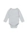 Mori Unisex Long Sleeve Bodysuit - Baby In Gray Marl
