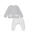 Mori Unisex Play Date Cardigan & Jogger Pants Set - Baby In Gray