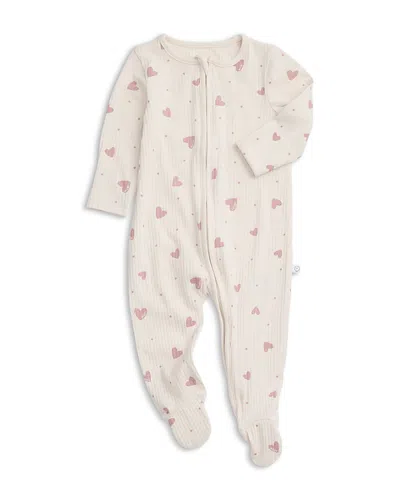 Mori Unisex Printed Zip Footie Pajamas - Baby In Gray
