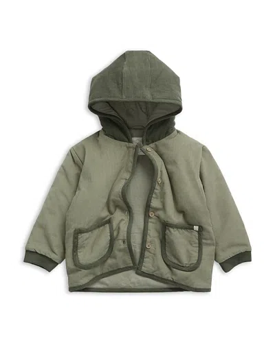 Mori Unisex Quilted Corduroy Jacket - Baby In Green