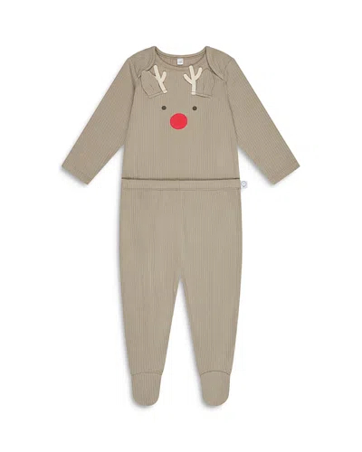 Mori Unisex Reindeer Bodysuit & Leggings - Baby In Taupe