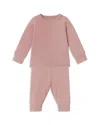 Mori Unisex Ribbed Pajamas - Baby In Pink