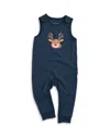 Mori Unisex Ribbed Reindeer Romper And Bodysuit - Baby In Blue