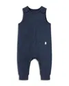 Mori Unisex Ribbed Romper - Baby In Navy