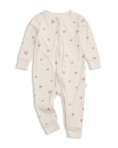 Mori Unisex Ribbed Two Way Zip-up Sleepsuit - Baby In Neutral