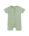 Mori Unisex Short Sleeve Zip Romper - Baby In Sage