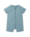 Mori Unisex Short Sleeve Zip Romper - Baby In Sky