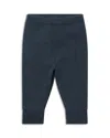 Mori Unisex Stretch Ribbed Leggings - Baby In Navy
