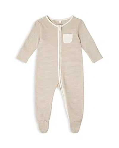 MORI UNISEX STRIPED CLEVER ZIP FOOTIE - BABY