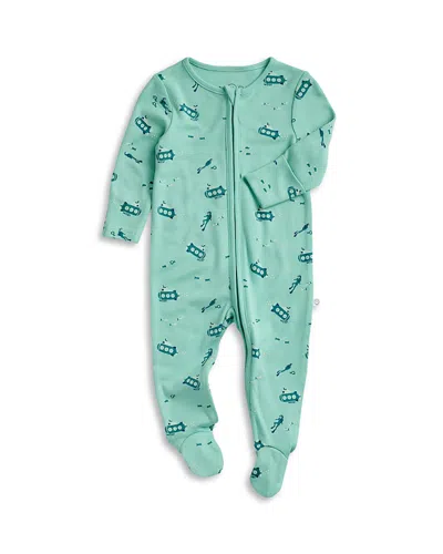 Mori Unisex Submarine Two Way Zip Up Sleepsuit Footie - Baby In Multi