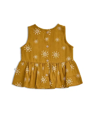 Mori Unisex Sun Muslin Tank Top - Baby In Green