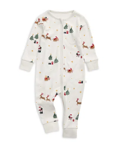 Mori Unisex Two Way Zip Coverall - Baby In Christmas