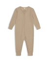 MORI UNISEX WAFFLE KNIT CLEVER ZIP ROMPER - BABY