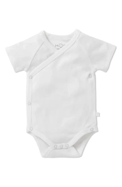 Mori Babies' Viscose & Cotton Bodysuit In White