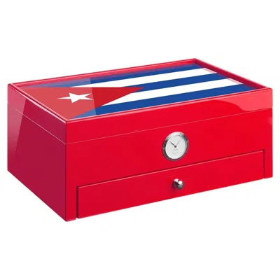 Pre-owned Morici Cuba-inspired Red Humidor (special Club Edition)