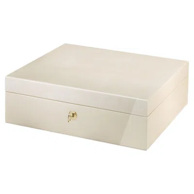 Pre-owned Morici Firenze Mother-of-pearl Jewelry Box In Brown