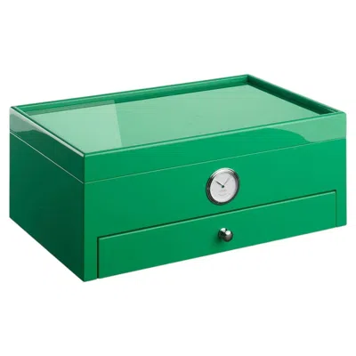 Pre-owned Morici Full Color Green Humidor (special Club Edition)