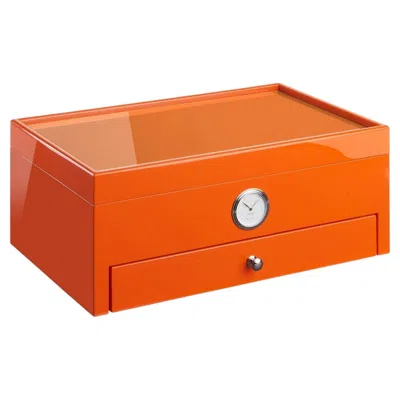 Pre-owned Morici Full Color Orange Humidor (special Club Edition)
