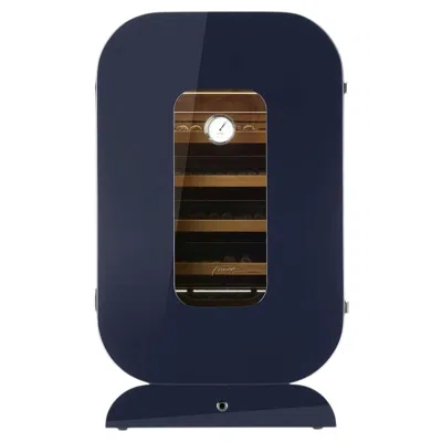 Pre-owned Morici Opera Glossy Blue Humidor Cabinet
