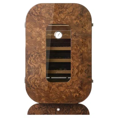 Pre-owned Morici Opera Glossy Brown Humidor Cabinet