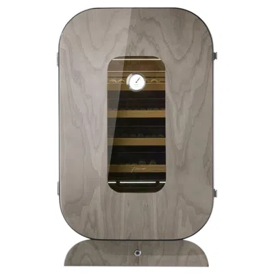 Pre-owned Morici Opera Glossy Gray Humidor Cabinet
