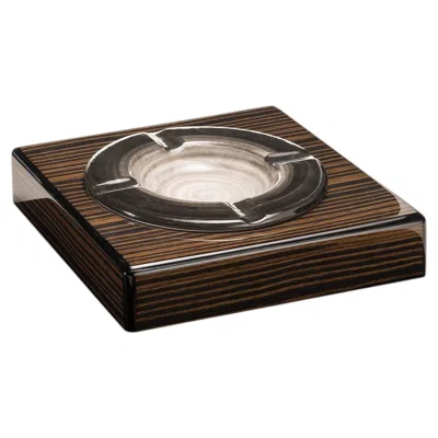 Pre-owned Morici Roma Ebony Ashtray In Black