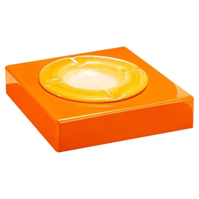 Pre-owned Morici Roma Orange Ashtray