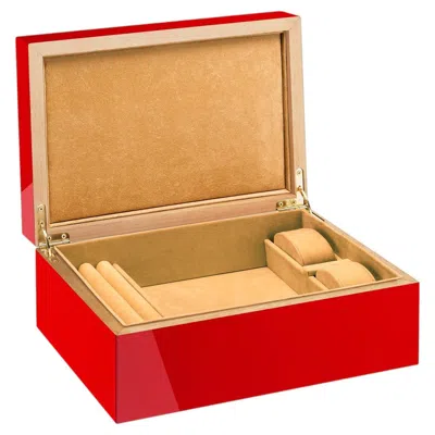 Pre-owned Morici Roma Sc1 Glossy Red Jewelry Box
