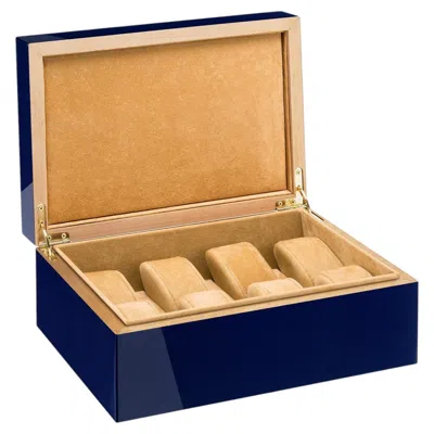 Pre-owned Morici Roma Sc2 Blue Watch Box
