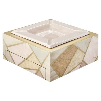 Pre-owned Morici Tellux Riviera Pink Wood Ashtray