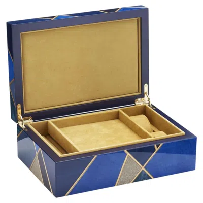 Pre-owned Morici Tellux Sc1 Mediterraneo Blue Jewelry Box