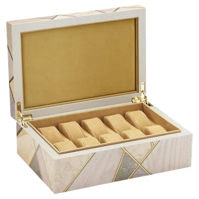 Pre-owned Morici Tellux Sc1 Riviera Beige Watch Box In Brown