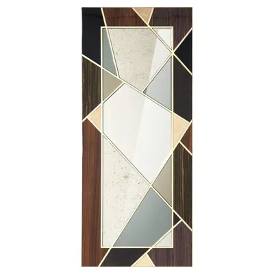 Pre-owned Morici Tellux Vulcano Rectangular Mirror In Brown