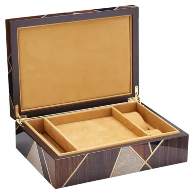 Pre-owned Morici Tellux Vulcano Sc1 Jewelry Box #2 In Brown