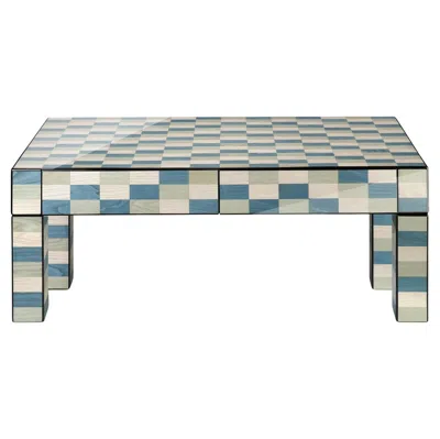 Pre-owned Morici Venezia Laguna Multicolor Wood Coffee Table In Brown