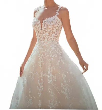 Morilee A-line Wedding Dress In Ivory/champagne In Neutral