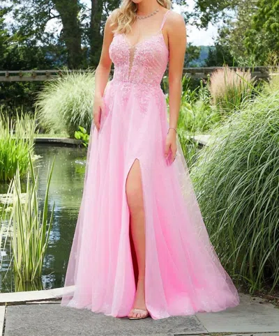 Morilee A-line Gown In Bubble In Pink