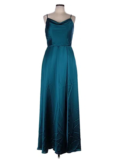 Pre-owned Morilee By Madeline Gardner Cocktail Dress In Blue