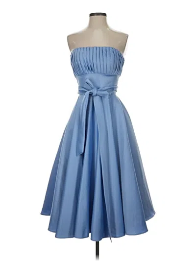 Pre-owned Morilee By Madeline Gardner Cocktail Dress In Blue